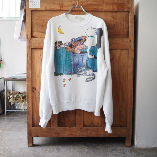 Trash Party Sweat / Tigre Lis / 80s- / Made in USA