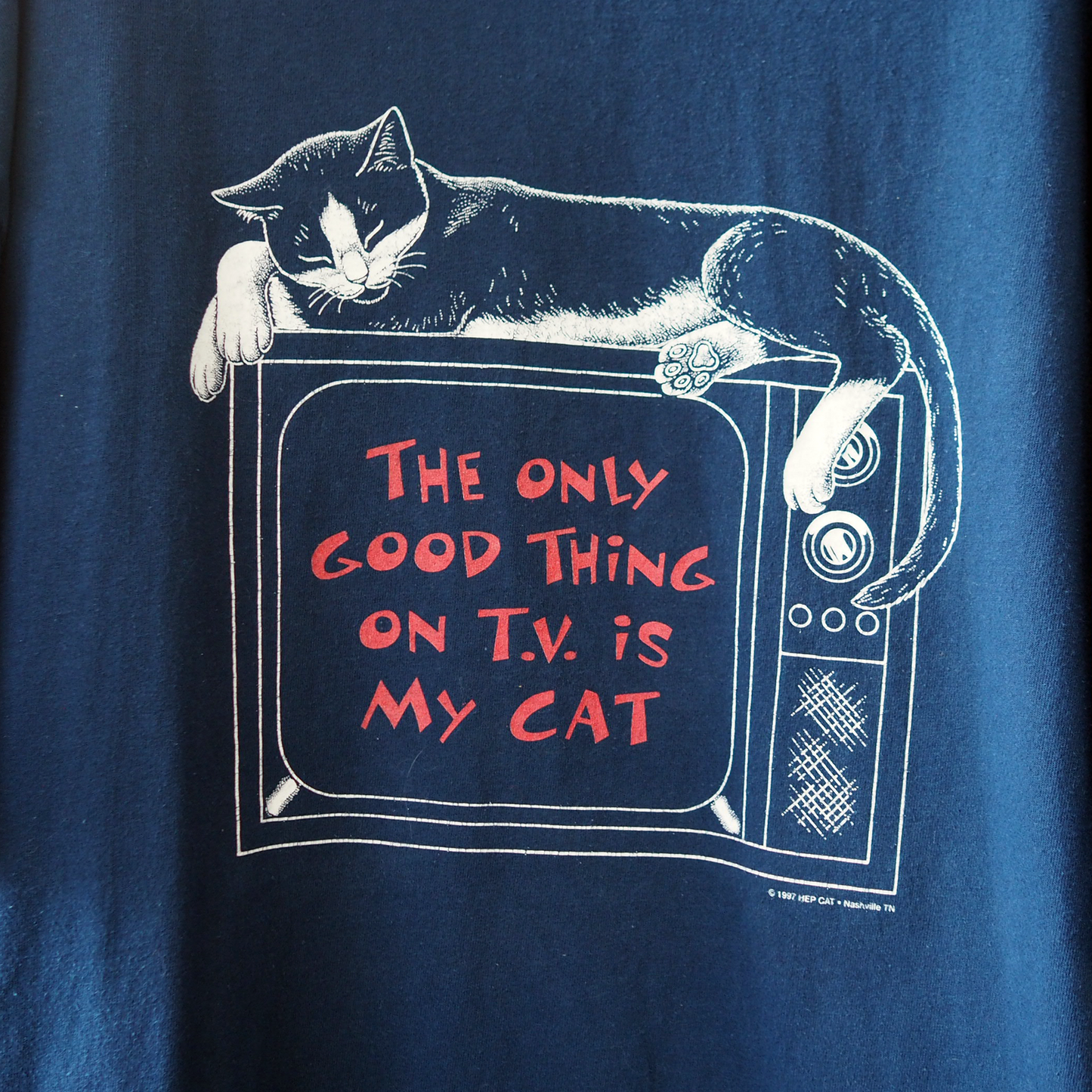 HEP CAT the Only Good Thing on TV is... Tee / 90s