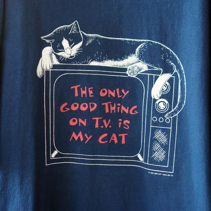 HEP CAT the Only Good Thing on TV is... Tee / 90s