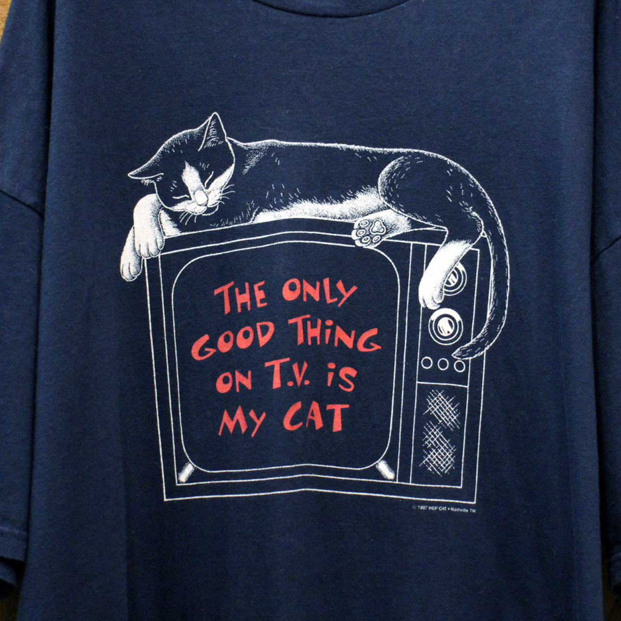 HEP CAT the Only Good Thing on TV is... Tee / 90s