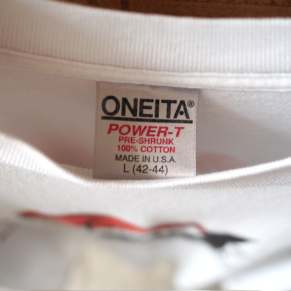Santa Cat Tee / 90s / Made in USA