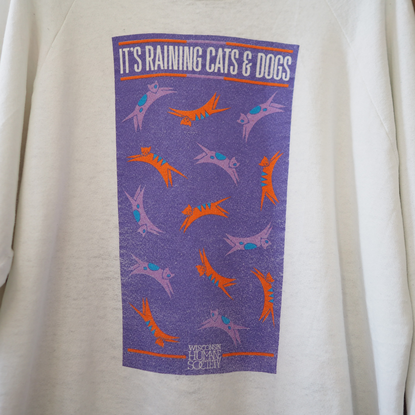 Cats & Dogs Human Society Sweatshirt / 80s / Made in USA