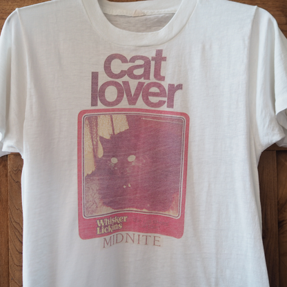 Purina 'Whisker Lickin's' Cat Lover Tee / 80s / Made in USA