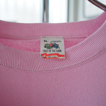 Winter White Cat Sweat / 90s / Made in USA