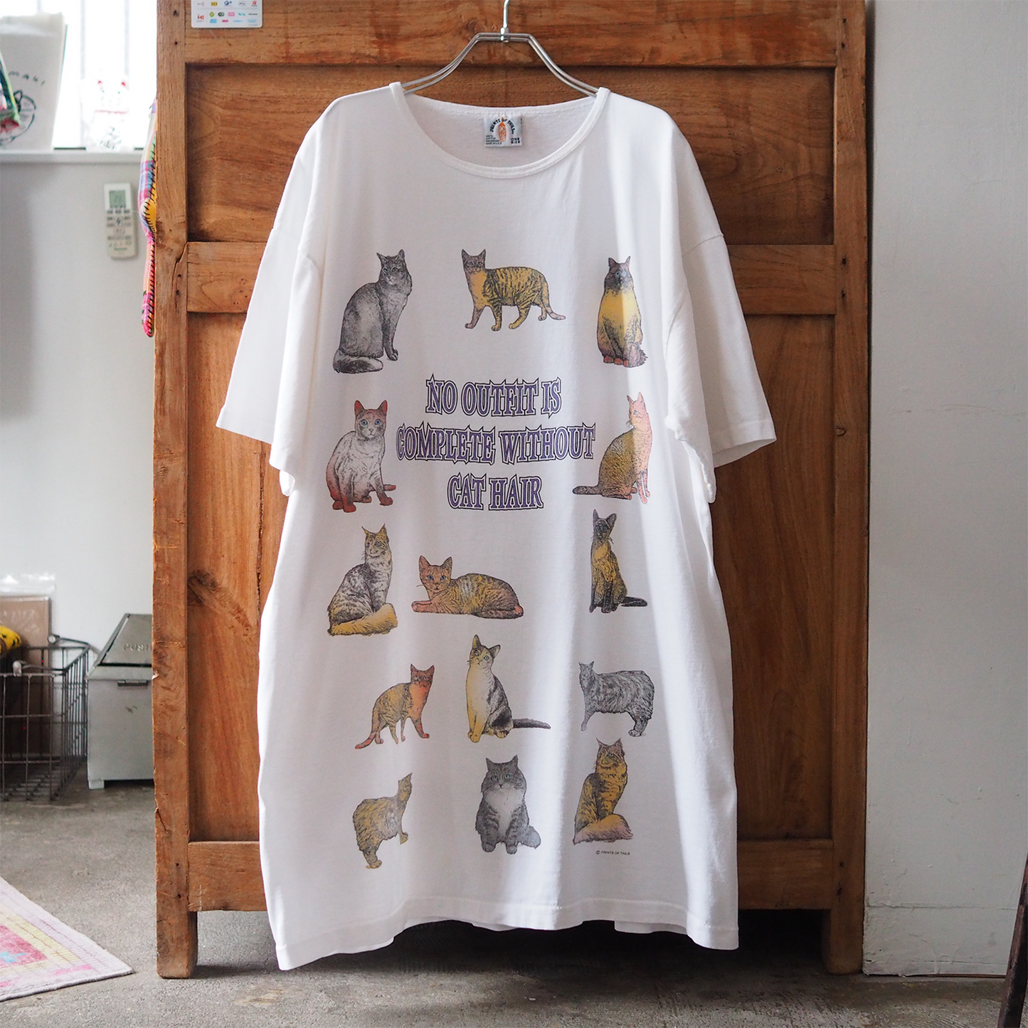 No Outfit is Complete Without Cat Hair Tee / 90s / Made in USA